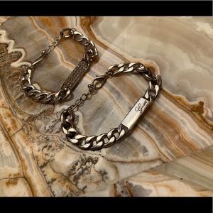 X2 Guess chain bracelets